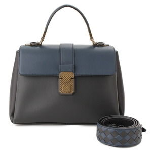 Bottega Veneta Piazza Handbag Intrecciato Shoulder Blue